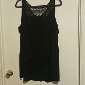 Lane Bryant Black Lace Tank Top